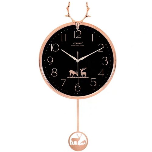 康巴絲鹿頭掛鐘 北歐時尚與現代家居的完美邂逅